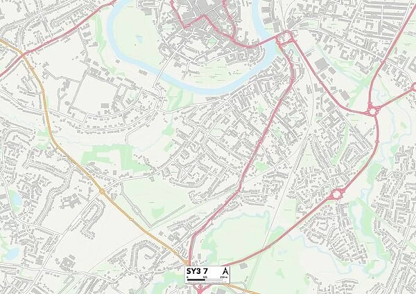 Shropshire SY3 7 Map