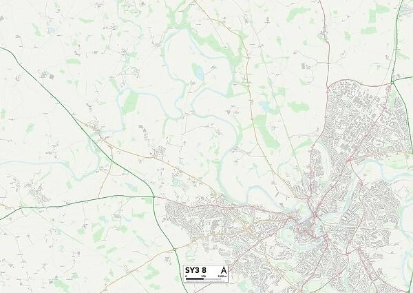 Shropshire SY3 8 Map