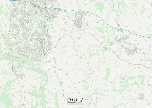 Shropshire TF11 9 Map