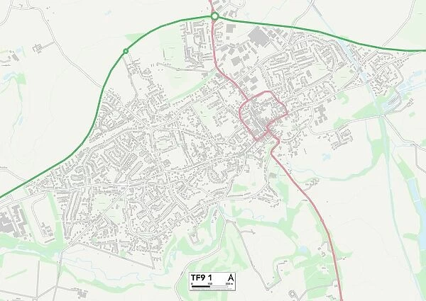 Shropshire TF9 1 Map