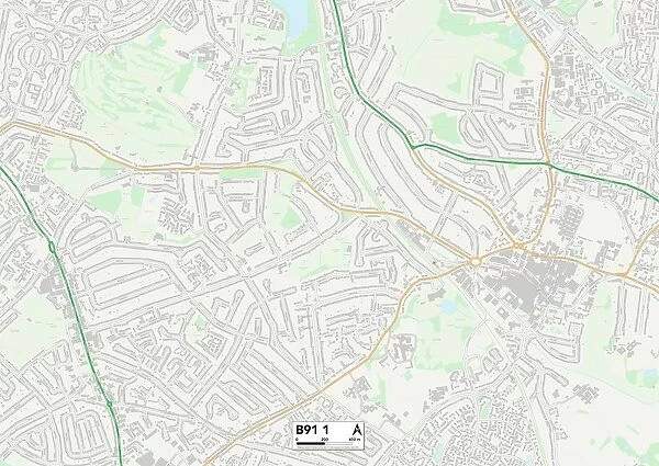 Solihull B91 1 Map