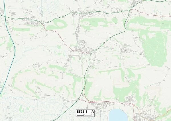 Somerset BS25 1 Map