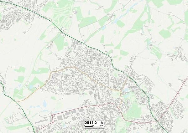 South Derbyshire DE11 0 Map