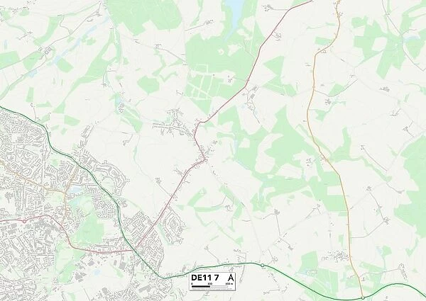South Derbyshire DE11 7 Map