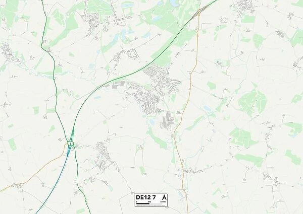 South Derbyshire DE12 7 Map
