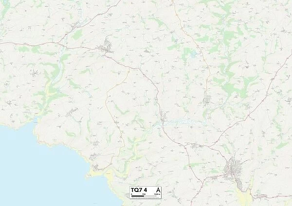 South Hams TQ7 4 Map