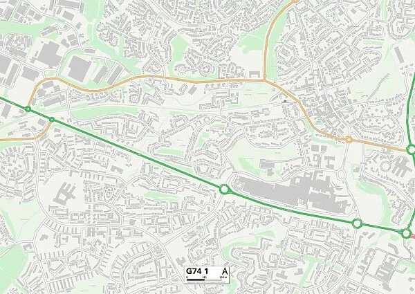 South Lanarkshire G74 1 Map