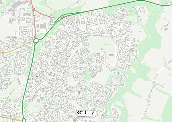 South Lanarkshire G74 3 Map