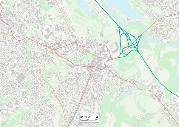 South Lanarkshire ML3 6 Map