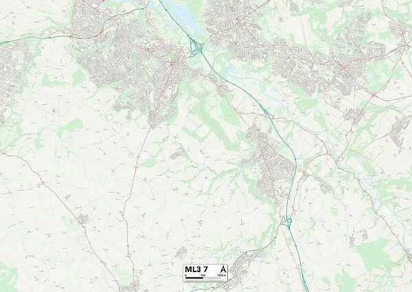 South Lanarkshire ML3 7 Map