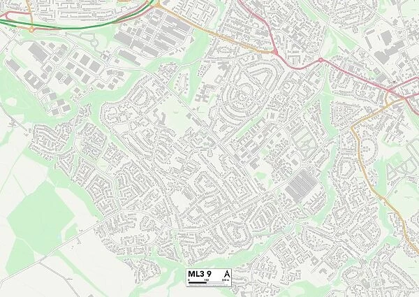 South Lanarkshire ML3 9 Map