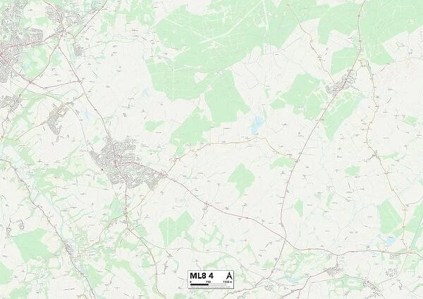 South Lanarkshire ML8 4 Map