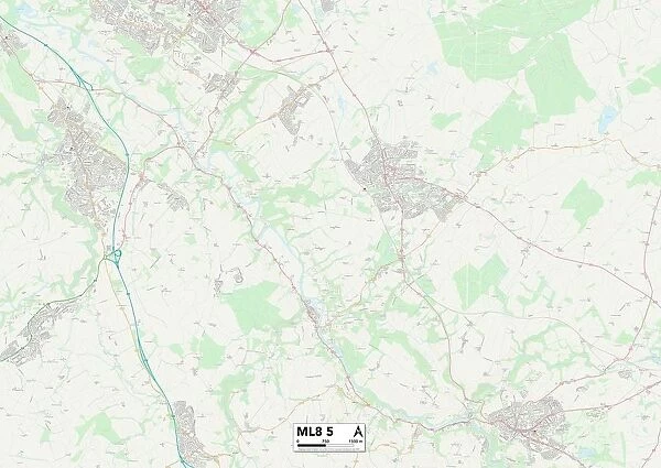 South Lanarkshire ML8 5 Map