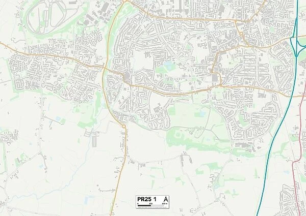 South Ribble PR25 1 Map