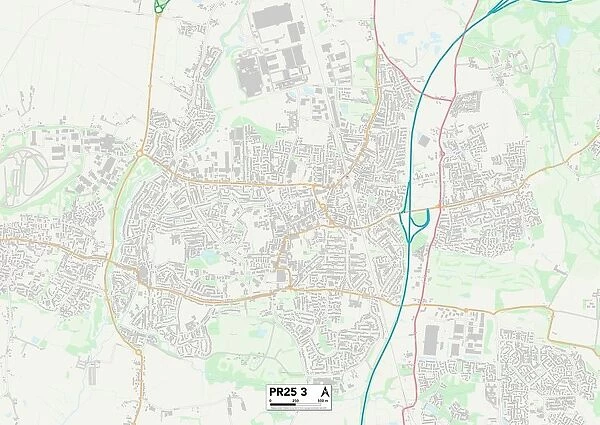 South Ribble PR25 3 Map