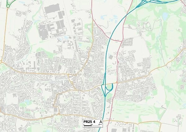 South Ribble PR25 4 Map