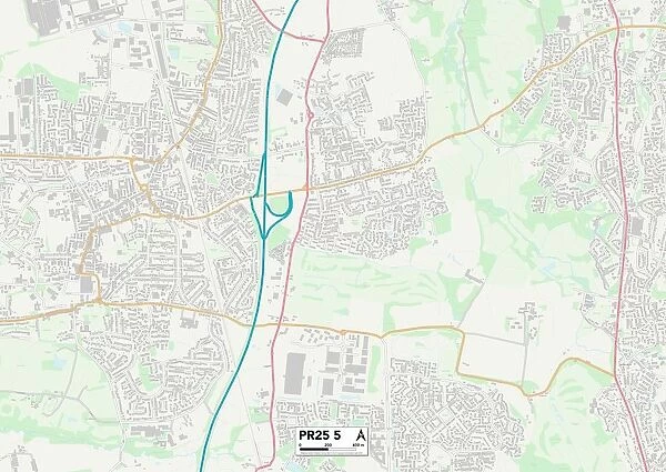 South Ribble PR25 5 Map