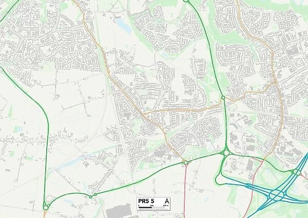 South Ribble PR5 5 Map