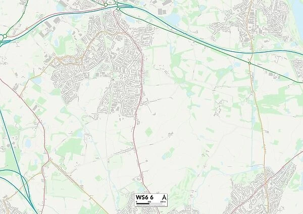 South Staffordshire WS6 6 Map