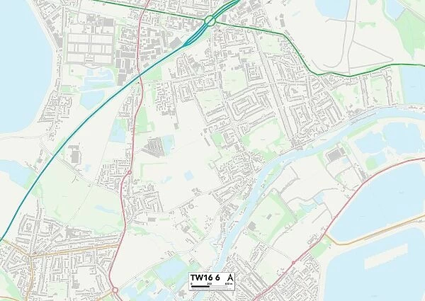 Spelthorne TW16 6 Map