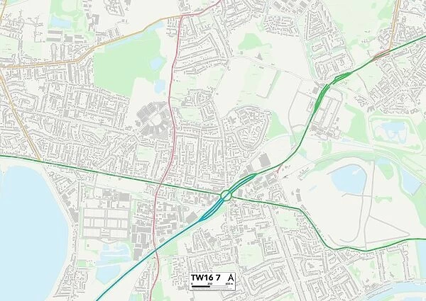 Spelthorne TW16 7 Map