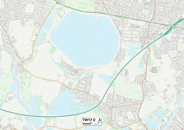 Spelthorne TW17 0 Map
