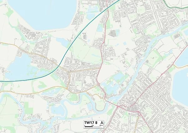 Spelthorne TW17 8 Map