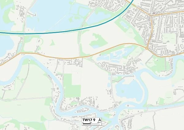 Spelthorne TW17 9 Map