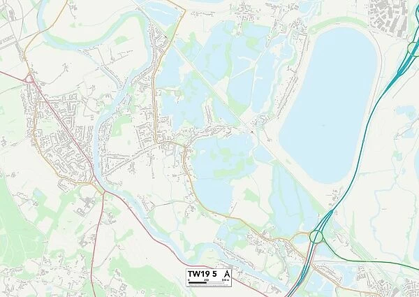 Spelthorne TW19 5 Map