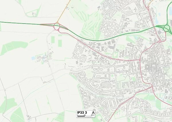 St Edmundsbury IP33 3 Map