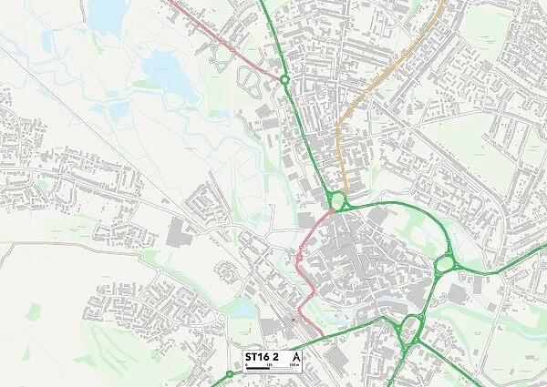 Staffordshire ST16 2 Map