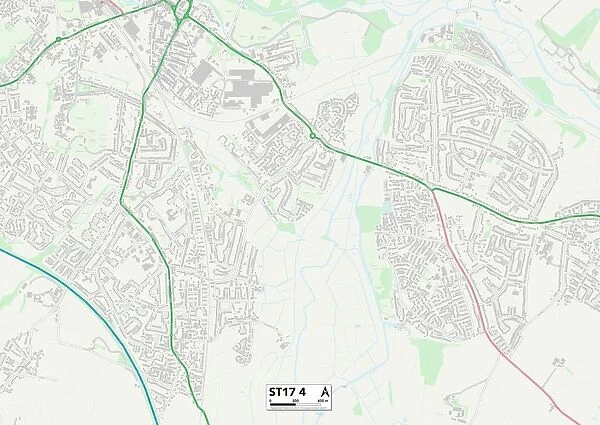Staffordshire ST17 4 Map