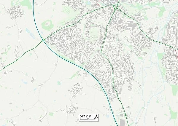 Staffordshire ST17 9 Map