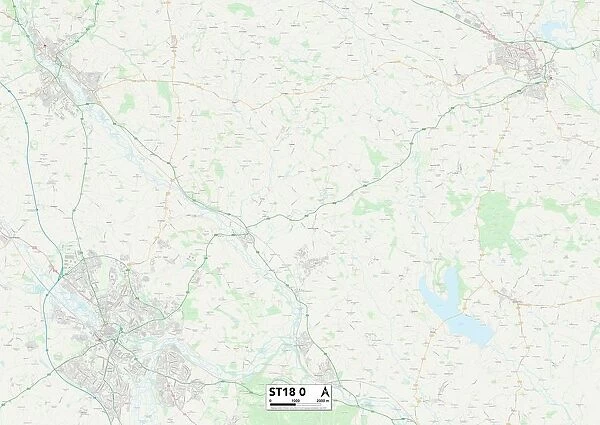 Staffordshire ST18 0 Map