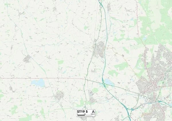 Staffordshire ST19 5 Map