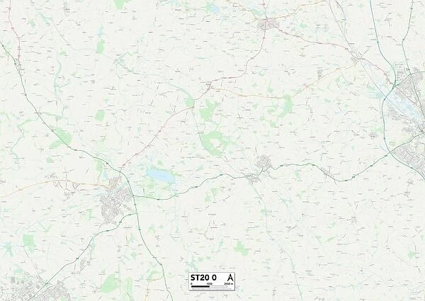 Staffordshire ST20 0 Map