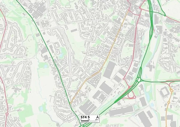 Staffordshire ST4 5 Map