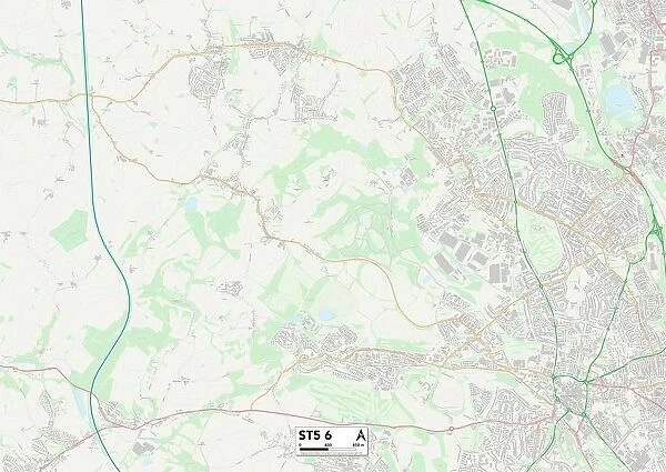 Staffordshire ST5 6 Map
