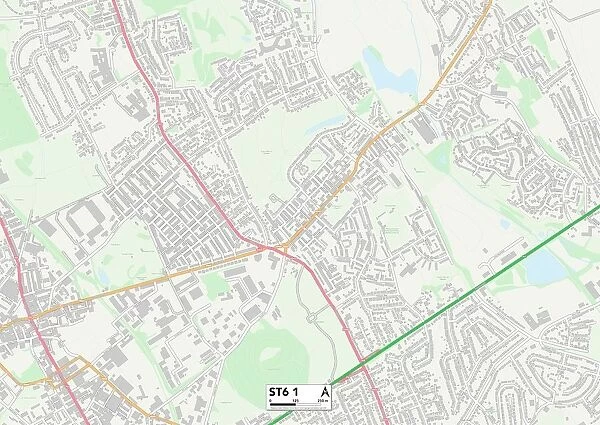Staffordshire ST6 1 Map