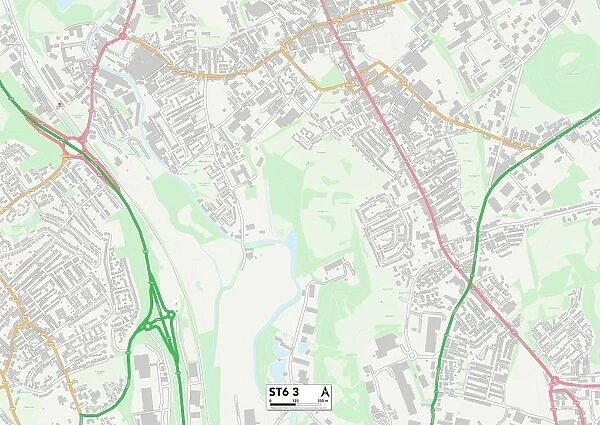 Staffordshire ST6 3 Map