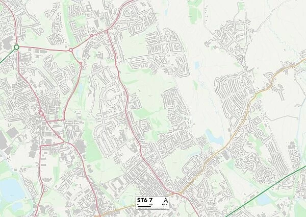 Staffordshire ST6 7 Map