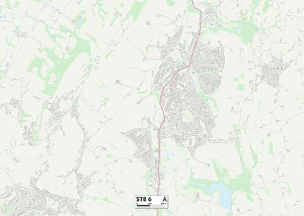 Staffordshire ST8 6 Map