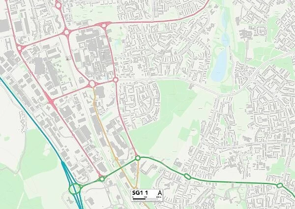 Stevenage SG1 1 Map