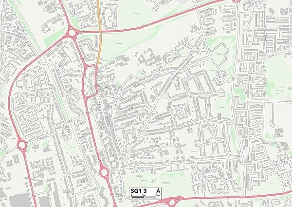 Stevenage SG1 3 Map