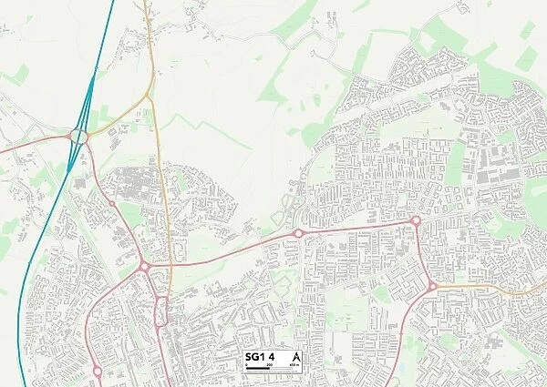 Stevenage SG1 4 Map