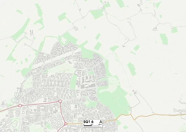 Stevenage SG1 6 Map