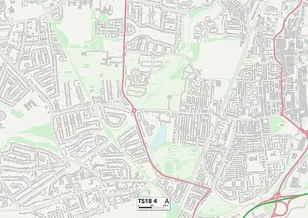Stockton-on-Tees TS18 4 Map