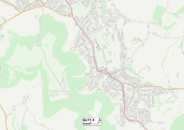 Stroud GL11 4 Map