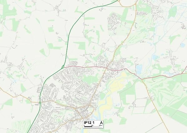 Suffolk Coastal IP12 1 Map