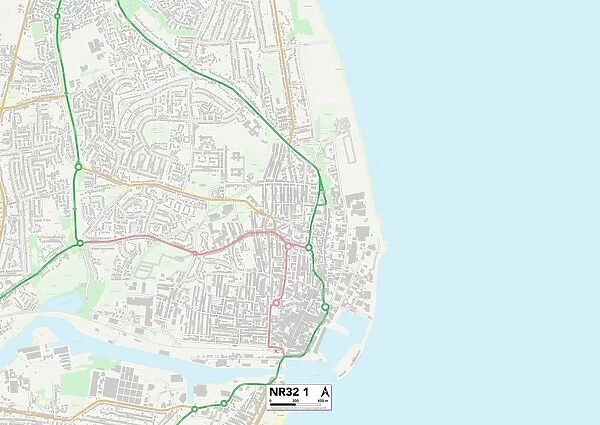 Suffolk NR32 1 Map